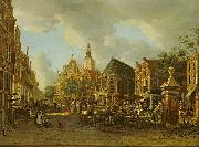 The Groenmarkt as seen towards the Westeinde unknow artist